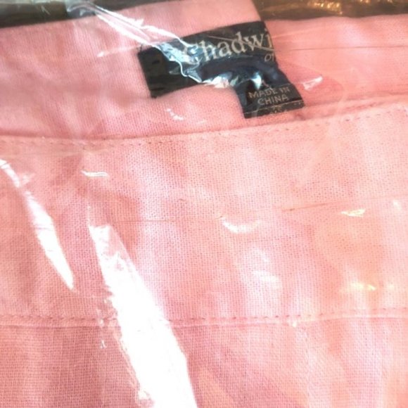 Chadwicks of Bosten Pink Lemonade Linen Wide Leg Dress Pants Size 4 NWT - Picture 4 of 5
